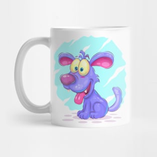 Blue cartoon puppy,  dog Mug